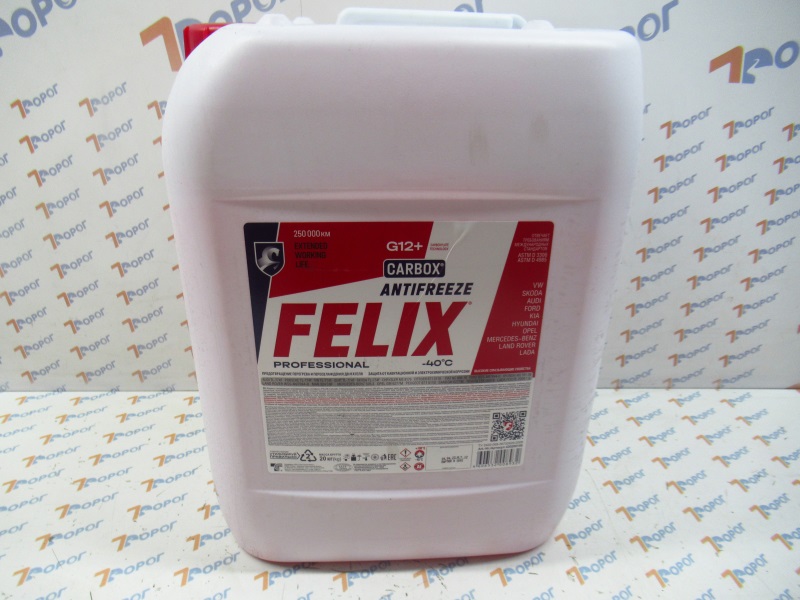 Антифриз FELIX Carbox G12+ (-40C) 430206159 красный, 20 кг 