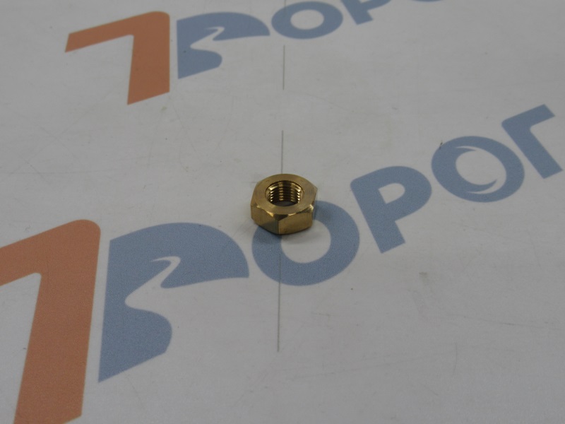 Гайка М10*1-S17 дв. 402 приемной трубы (латунь) 250688 