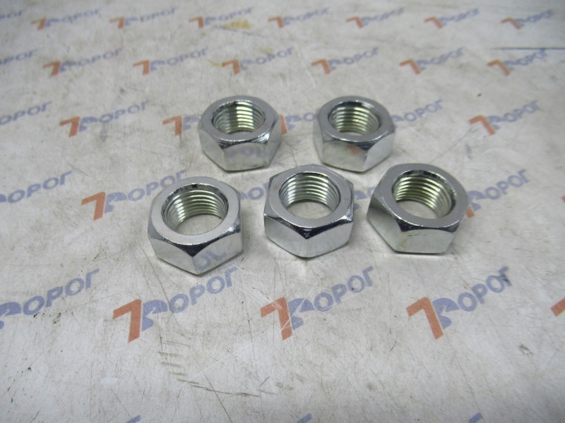 Гайка М16*1,5 цинк DIN 934 (5 шт) Метиз 