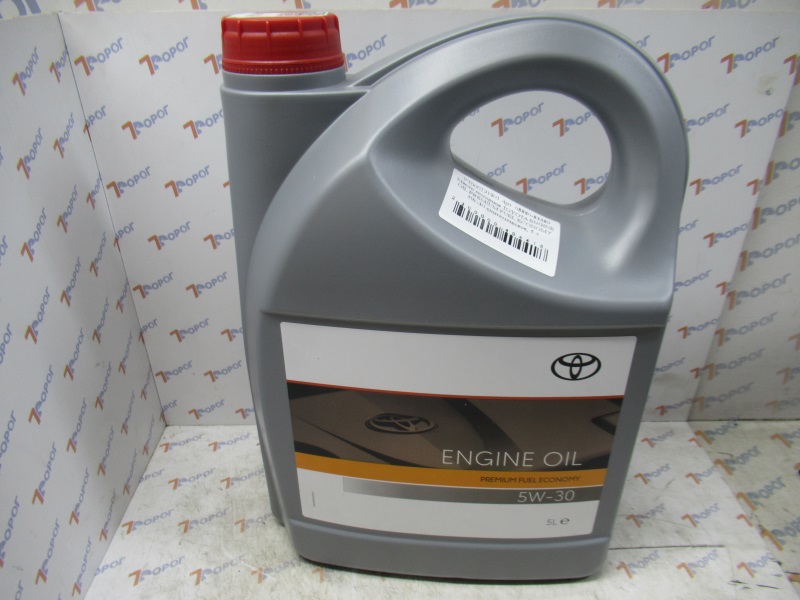 Масло моторное Toyota ENGINE OIL PREMIUM FUEL ECONOMY 5W-30 синтетическое, 5 л. 