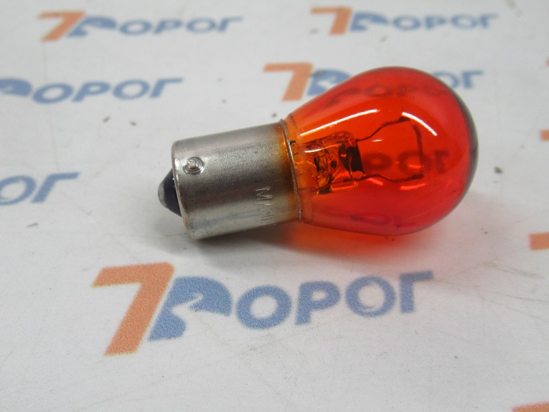 Лампа 12V PY21W 21W BA15s (оранжевая) Маяк 