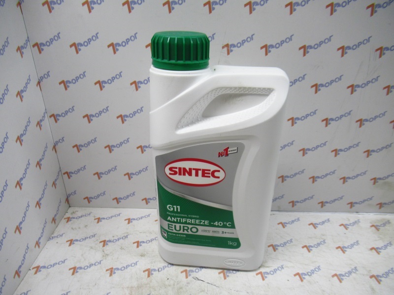 Антифриз SINTEC EURO G11 (-40C) зеленый, 1 кг 