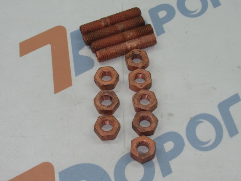 РК приемной трубы ГАЗ-2410 (кт.4 шпильки 8 гаек ) RG250536/291800 RIGINAL 