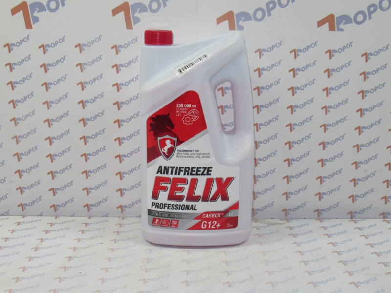Антифриз FELIX Carbox G12+ (-40C) 430206033 красный, 5 кг 