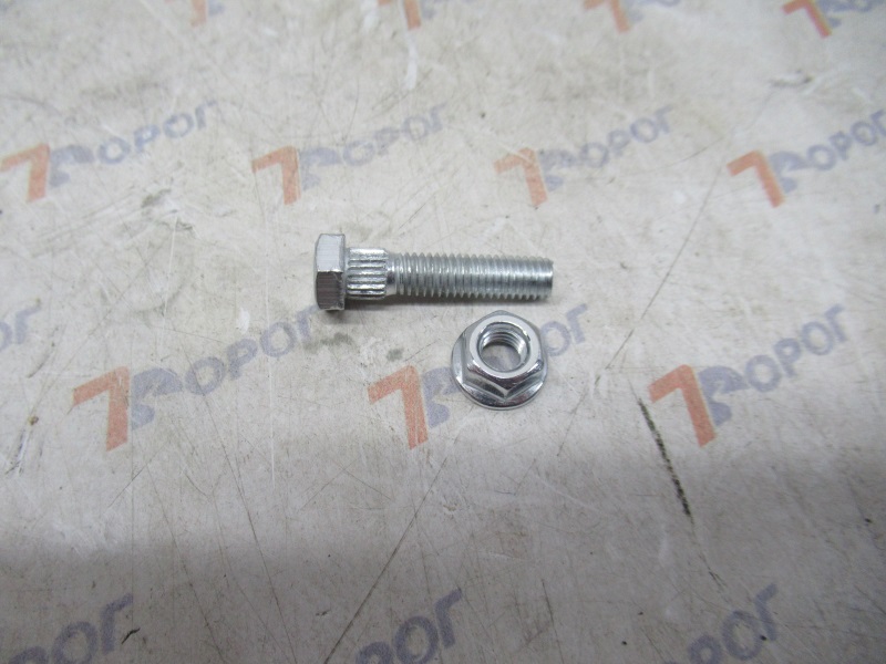 Болт зубчатый с гайкой для крепления сегмента М6*28 MASTER PART 