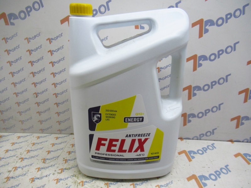 Антифриз FELIX Energy G12+ (-45С) 430206028 желтый, 10 кг 