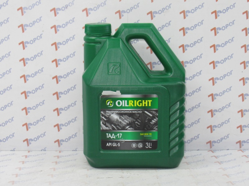 Масло трансмиссионное OIL RIGHT ТАД-17 GL-5 80W-90 минеральное, 3 л 