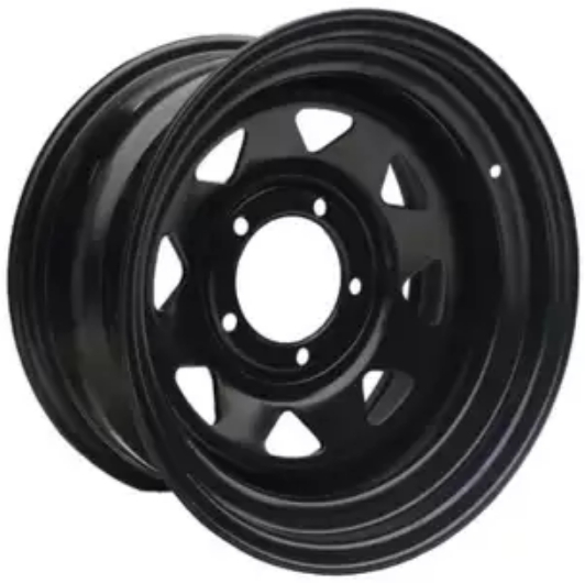 8.0*15/5*139.7 ET0 D110 Диск штампованный redBTR Off-road Wheels Чёрный 