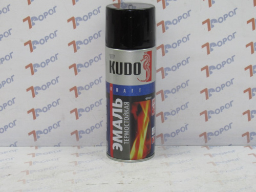 Эмаль термостойкая KUDO KU-5002 Черный 800°С, 520 мл
