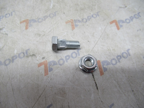 Болт зубчатый с гайкой для крепления сегмента М6*16 MASTER PART