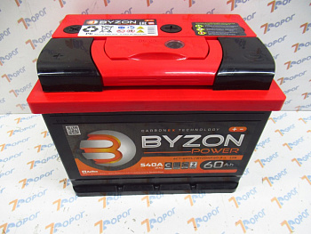 Аккумулятор BYZON POWER 60Ач 540А (п/п) 242*175*190 мм
