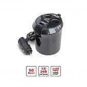 Разветвитель прикуривателя на 2 гнезд+2 USB AVS CS214U