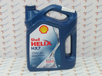 Масло моторное Shell Helix HX7 10W-40 А3/В4 полусинтетическое, 4 л