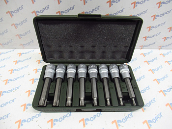 Набор головок TORX 8 пр. со вставкой 1/2 (Т20,25,30,40,45,50,55,60) 100 мм ДТ 624298