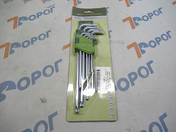 Набор ключей TORX 9 шт (Т10,Т15,Т20,Т27,Т30,Т40,Т45,Т50) ДТ 563592
