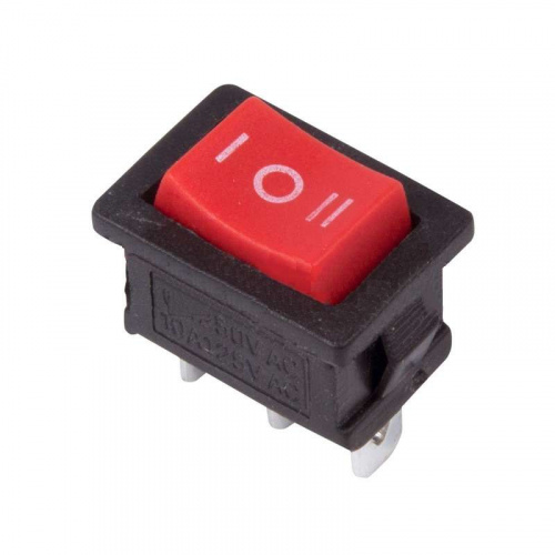 Выключатель клавишный 250V, 3A, ON-OFF-ON, REXANT 36-2144