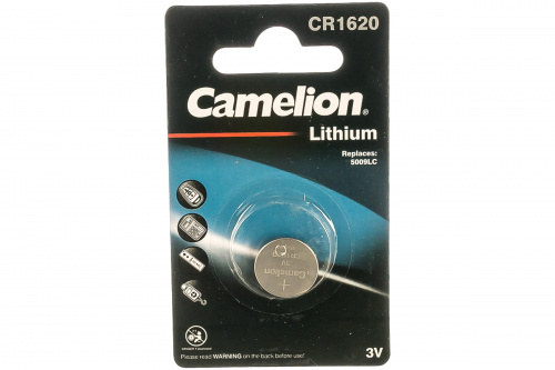 Батарейка тип CR1620 Camelion 3В дисковая литиевая