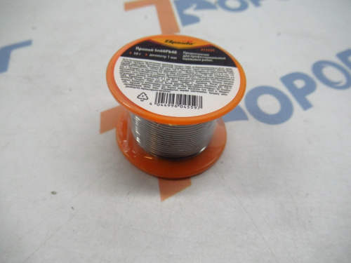 Припой Sn60Pb40 D=1 мм, 50 г, катушка SPARTA 913335