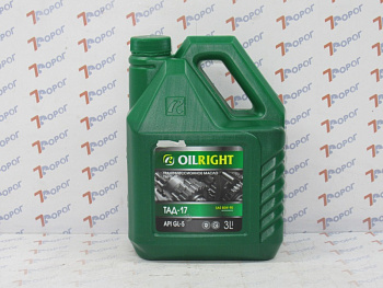 Масло трансмиссионное OIL RIGHT ТАД-17 GL-5 80W-90 минеральное, 3 л